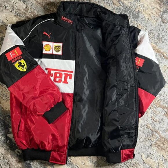 Formula 1 Ferrari Racing Jacket Men’s F1 Embroidered Retro Unisex - Picture 5 of 8